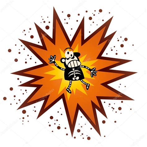 Funny cartoon explosion — Stock Vector © shockfactor.de #11833345