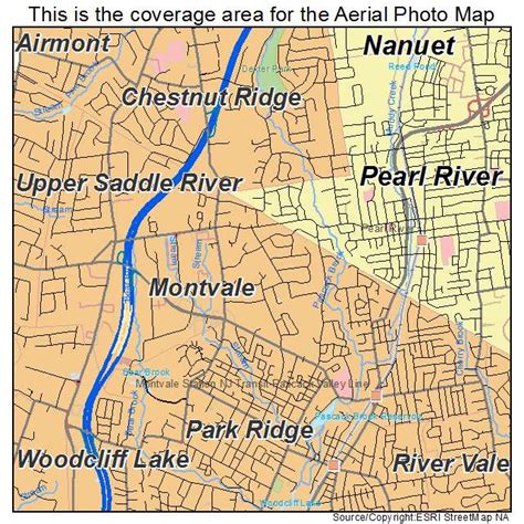 Aerial Photography Map of Montvale, NJ New Jersey