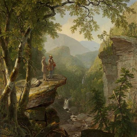 Kindred Spirits by Asher Brown Durand | Fine Art Print | Hudson river school paintings, Hudson ...