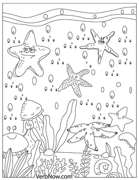 Free STARFISH Coloring Pages for Download (Printable PDF)