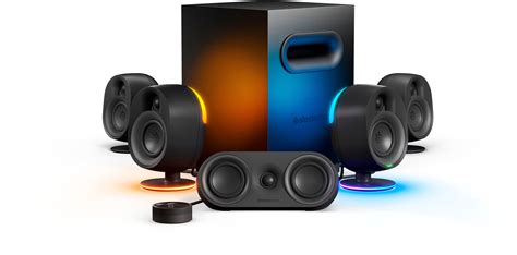 Arena 9 5.1 Bluetooth Gaming Speakers with RGB Lighting (6 Piece) for ...