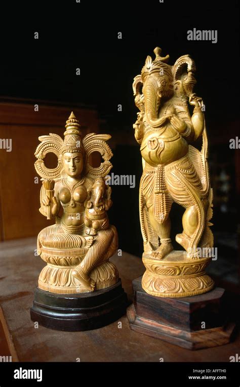 India Karnataka Mysore crafts sandalwood carvings Stock Photo - Alamy