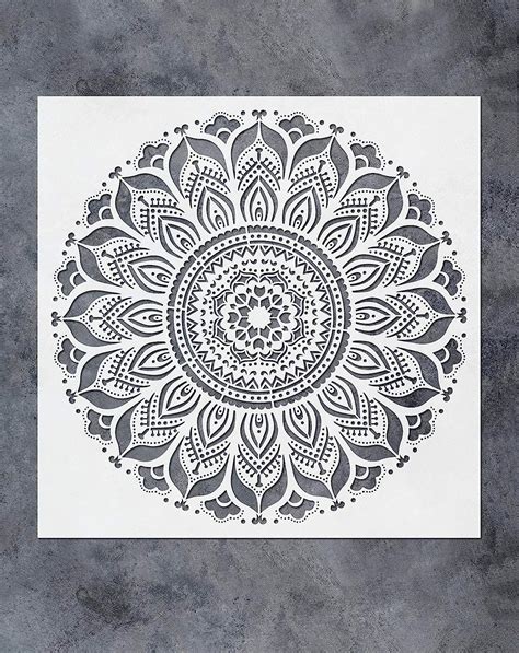 Amazon.com : GSS Designs Large Mandala Wall Decor Stencil (16x16 Inch ...