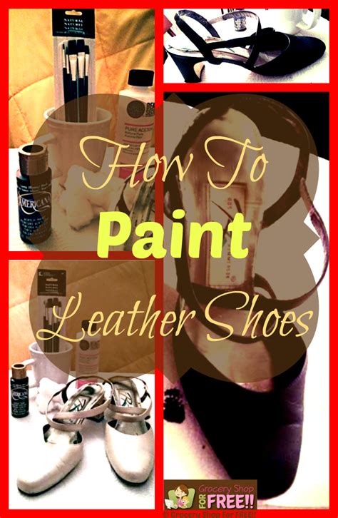 How To Paint Leather Shoes!