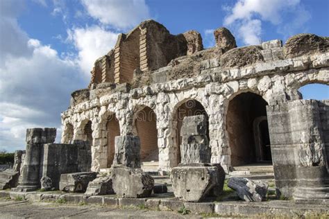 Capua amphitheatre stock image. Image of history, ancient - 168284879