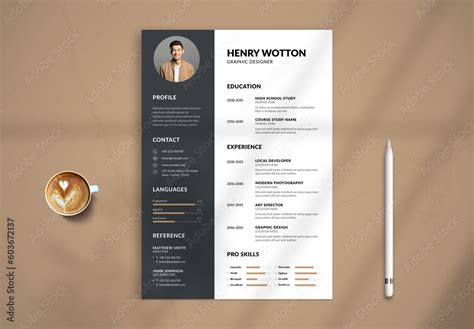 Creative Resume Stock Template | Adobe Stock