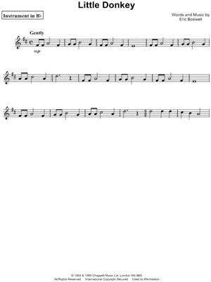 Little Donkey Guitar Chords