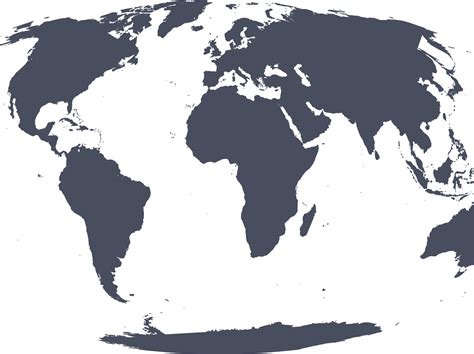 Blank PNG Map Of The World