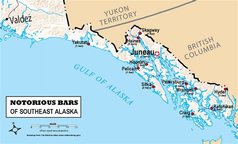 Map of Southeast Alaska | notorious-bars-of-ak