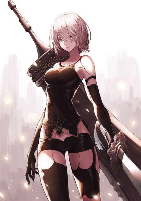 A2 but now with Short Hair : r/nier