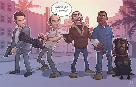 Ilustración de Grand Theft Auto V | BornToPlay. Blog de videojuegos