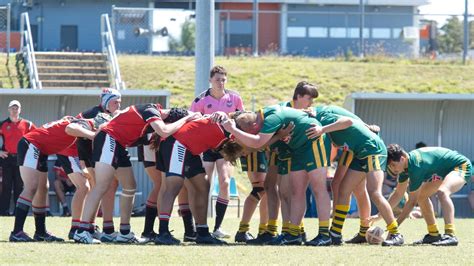 Ignatius Park College and Kirwan State High School teams take on St Brendan’s College Yeppoon ...