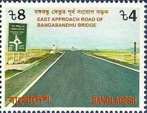 Stamp: Bangabandhu Bridge (Bangladesh(Opening of Bangabandhu Bridge) Mi ...