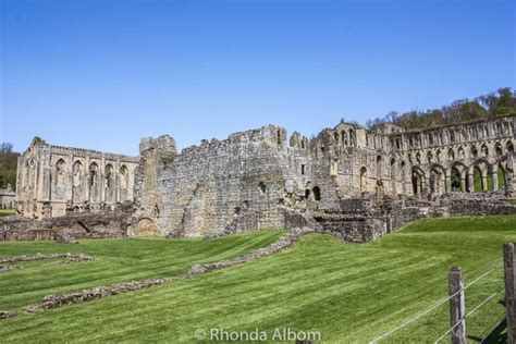 The Picturesque Ruins of Rievaulx Abbey in England's Countryside