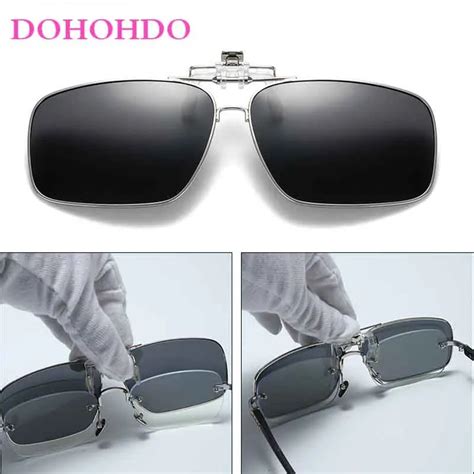 Men-Polarized-Clip-On-Sunglasses-Photochromic-Designers-Glasses-Anti ...