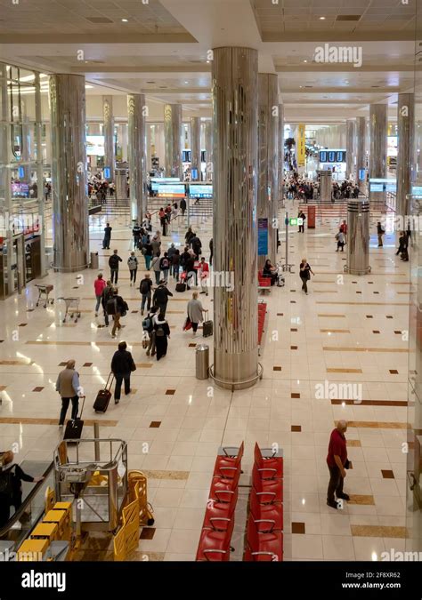 Airport Dubai Arrivals Hall, Dubai, Emirates Stock Photo - Alamy