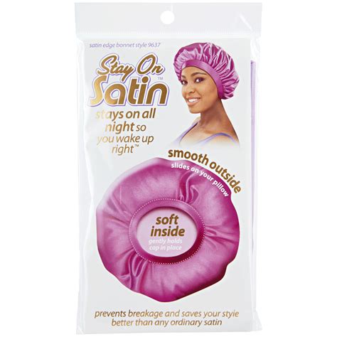 Stay on Satin - Satin Edge Bonnet Style #9637 (Colors may vary) - saphiyahairline.com