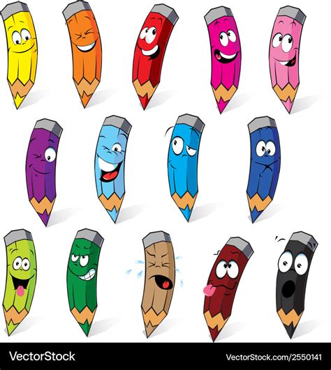 Crayons cartoon Royalty Free Vector Image - VectorStock