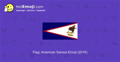 🇦🇸 Flag: American Samoa Emoji Meaning with Pictures: from A to Z