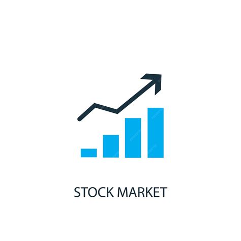 Premium Vector | Stock market icon. Logo element illustration. Stock market symbol design from 2 ...