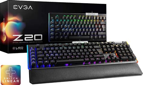 Amazon.com: EVGA Z20 RGB Optical Mechanical Gaming Keyboard, RGB ...