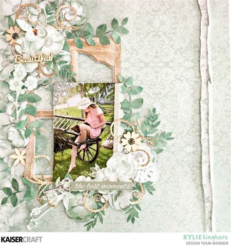 Memory Lane Layout - Scrapbook.com | Beautiful scrapbook layouts, Kaisercraft, Kaisercraft layouts