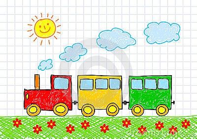 This is a cool kids train picture. Drawing Pictures For Kids, Drawing ...