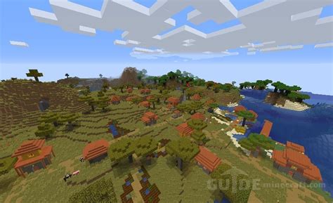 Big Village in Savanna seed for Minecraft 1.17.1/1.16.5