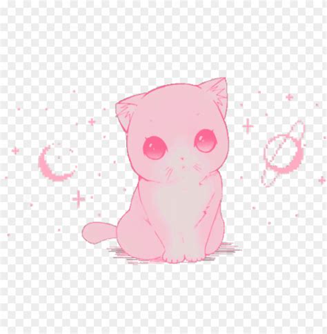 Download kawaii cats transparent png transparent download - kawaii pink ...