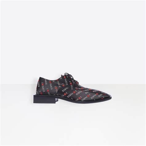 Balenciaga Love Paris Soft Rim Derbies for Men | Lyst