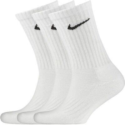 CREW SOCKS - NIKE LONG SOCK WHITE - 3 PACK PERFECT CUSHION TRAINING SOCK | eBay