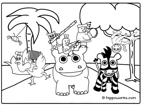 Jungle animal coloring pages to download and print for free