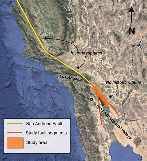 Ancient lake contributed to past San Andreas fault ruptures