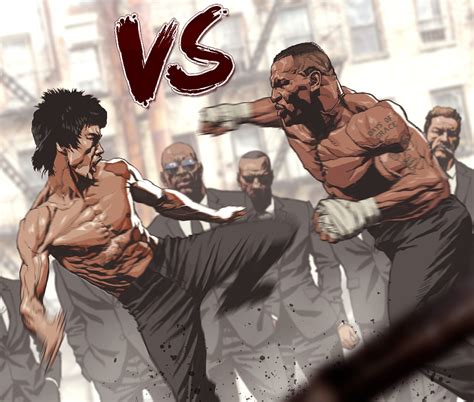 Bruce Lee VS Mike Tyson, Seung Eun Kim, digital, 2021 : r/Art