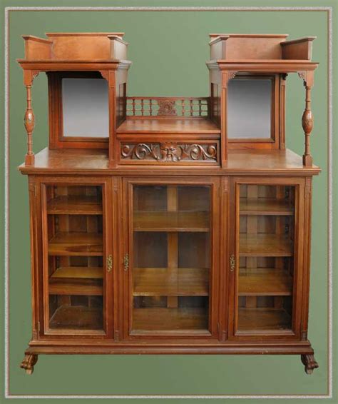 Vintage Three-Door Mahogany China/Curio Cabinet - Wooden Nickel Antiques