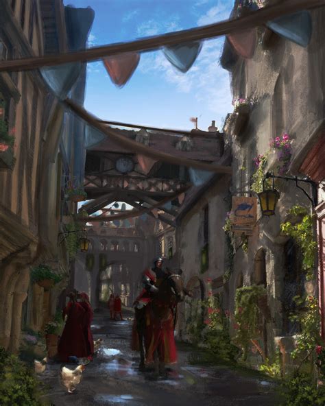 ArtStation - Medieval street concept art