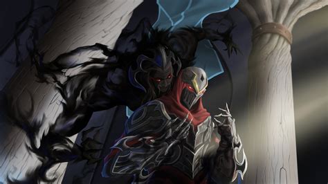 ArtStation - Zed Fan art - The face of shadow