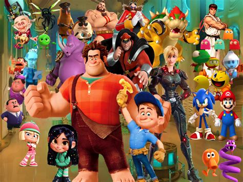 Wreck it Ralph and the Gang Bonus Wallpaper by 9029561 on DeviantArt