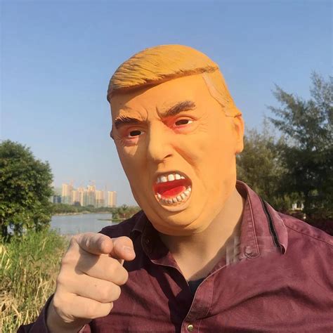 Funny Donald Trump Facial Mask Billionaire Presidential Latex Human ...