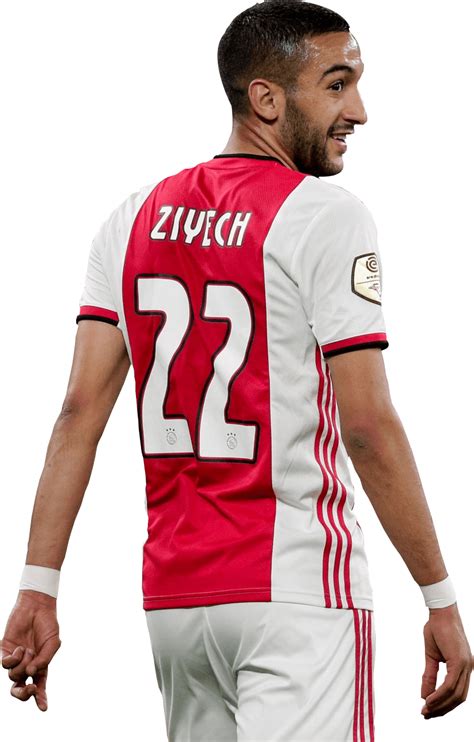 Hakim Ziyech Ajax football render - FootyRenders