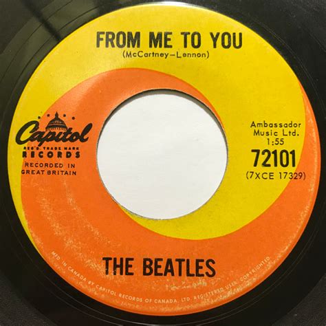 The Beatles - From Me To You (1963, Vinyl) | Discogs