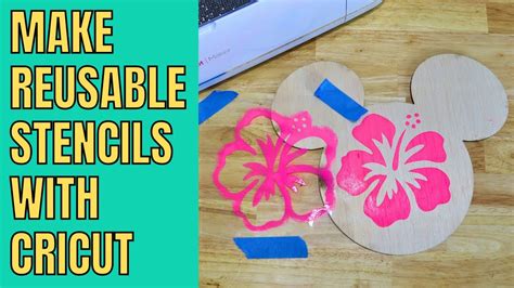 How to Make Reusable Stencils with Cricut - Stenciling on wood - YouTube