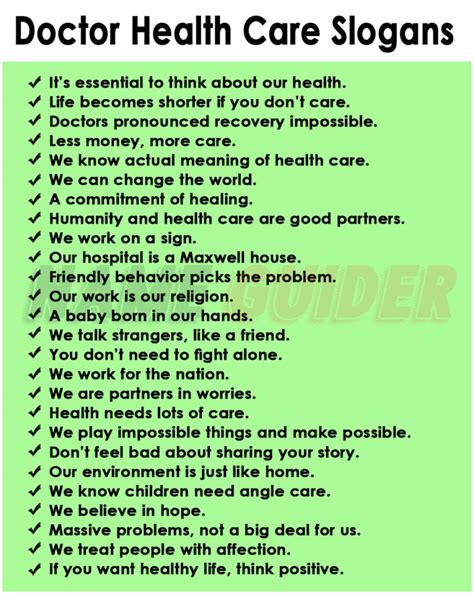 300+ Best Health Care Slogans and Suggestions | Name Guider