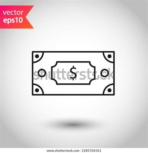 Cash Icon Money Icon Cash Outline Stock Vector (Royalty Free) 1285336561 | Shutterstock