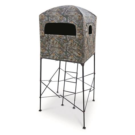 Primal Tree Stands 7' Homestead Quad Pod Stand with Enclosure Hunting ...