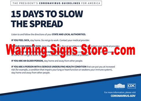 COVID-19 Safety Decals Coronavirus Signage to encourage 15 days to slow ...