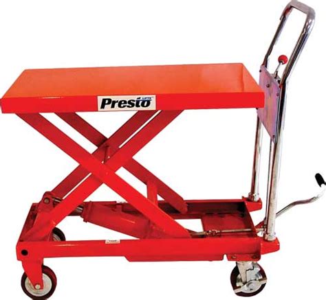 Presto XP Portable Manual Scissors Lifts