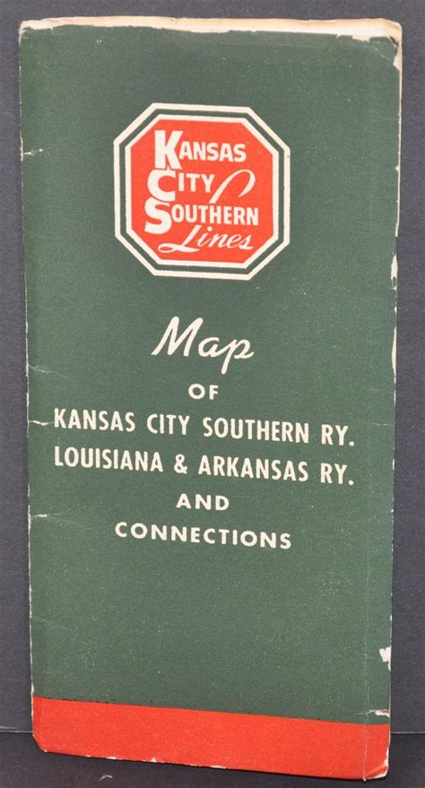 Map of Kansas City Southern Railway Louisiana & Arkansas Railway and Connections | Curtis Wright ...