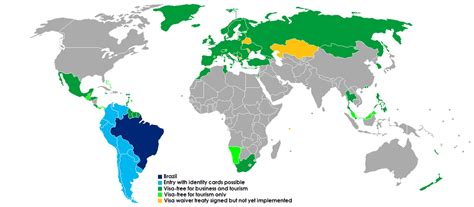 Visa Requirements for Brazil