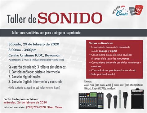 Taller de Sonido - discipulospr.org